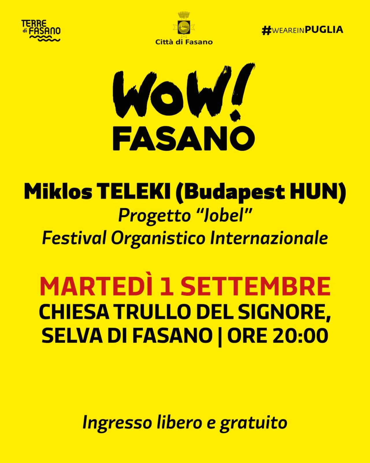Wow Fasano 26 1 Settembre 2