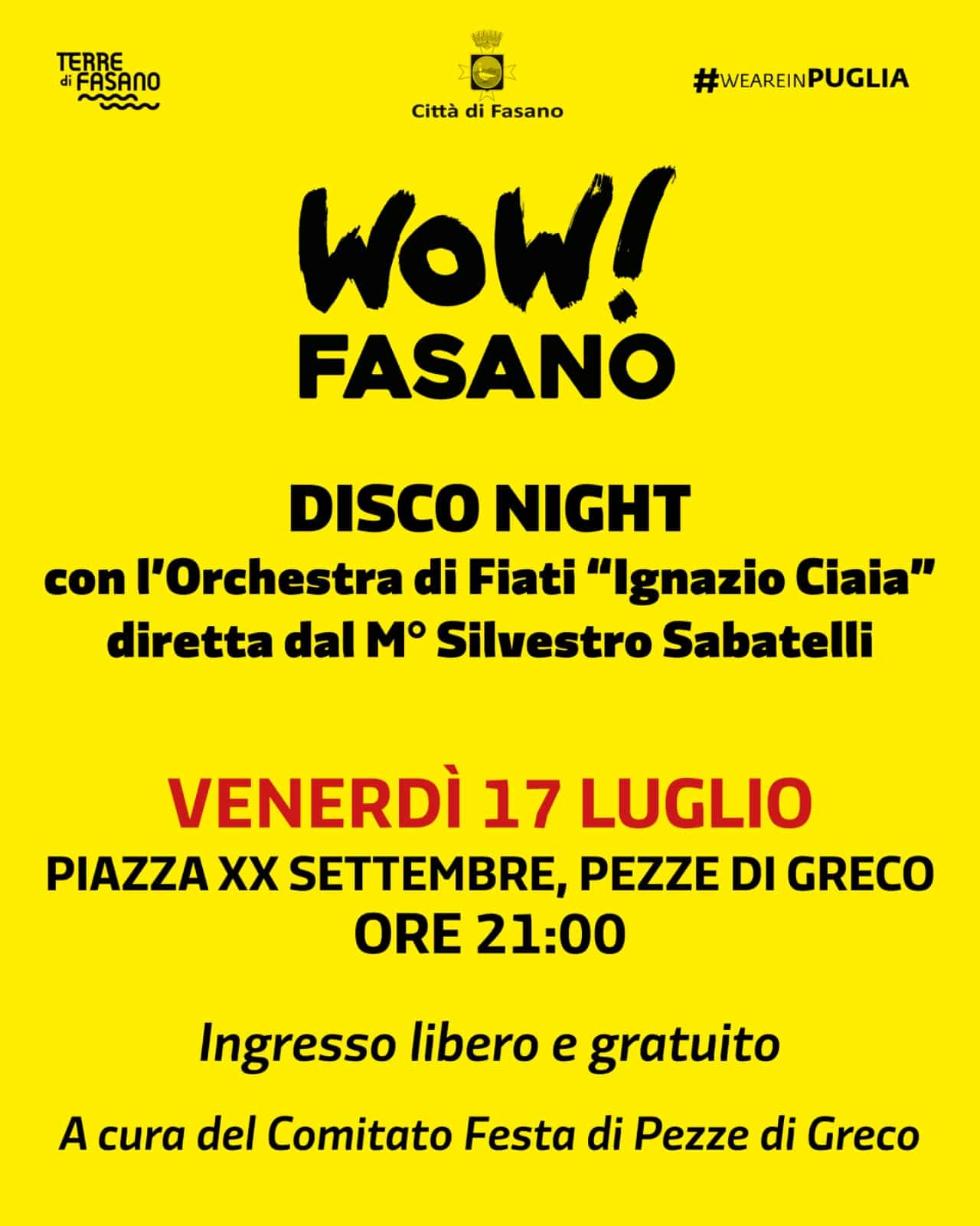 Wow Fasano 26 17 Luglio 2
