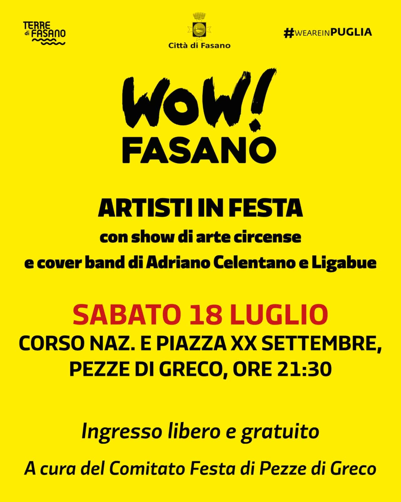 Wow Fasano 26 18 Luglio 2