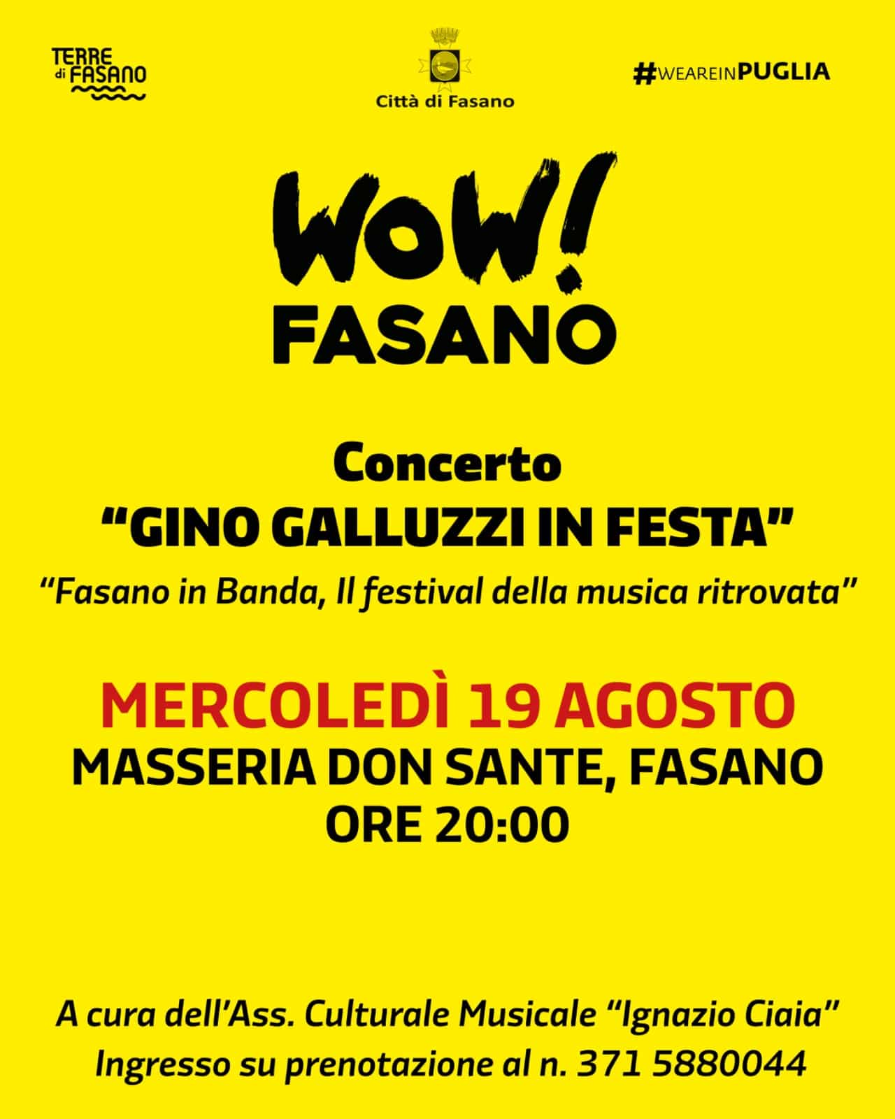 Wow Fasano 26 19 Agosto