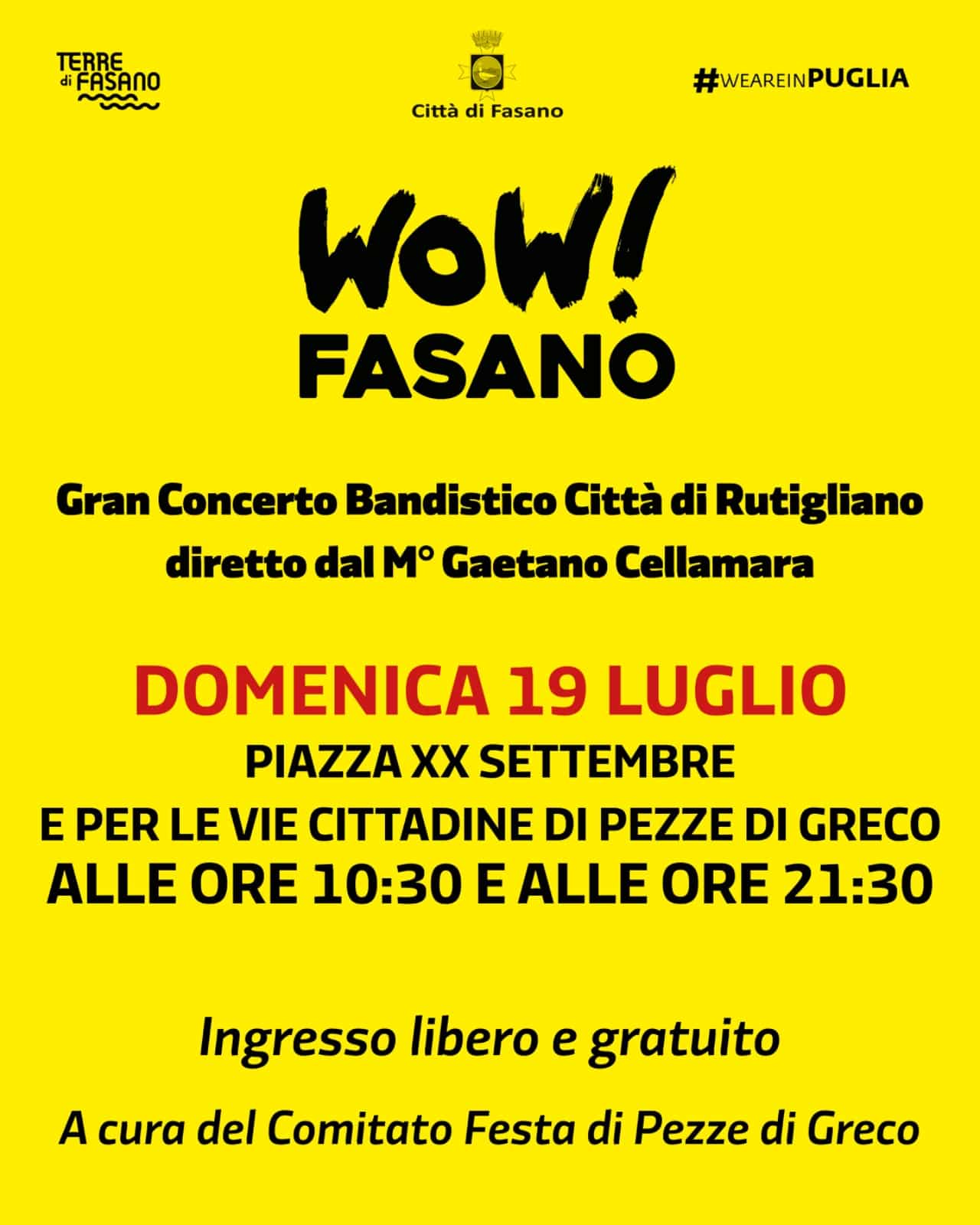 Wow Fasano 26 19 Luglio
